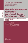 Cover: Web Communication Technologies and Internet-Related Social Issues - HSI 2003 - Springer