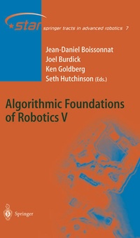 Enlarge image Cover: Algorithmic Foundations of Robotics V - Springer