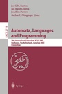 Cover: Automata, Languages and Programming - Springer