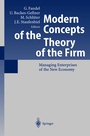 Cover: Modern Concepts of the Theory of the Firm - Springer