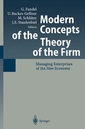Cover: Modern Concepts of the Theory of the Firm - Springer