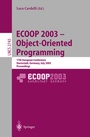 Cover: ECOOP 2003 - Object-Oriented Programming - Springer