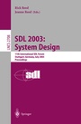 Cover: SDL 2003: System Design - Springer