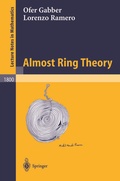 Cover: Almost Ring Theory - Springer