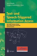 Bild: Text- and Speech-Triggered Information Access - Springer