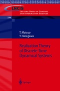 Cover: Realization Theory of Discrete-Time Dynamical Systems - Springer