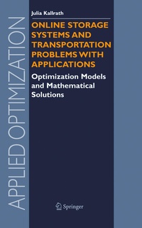 Enlarge image Cover: Online Storage Systems and Transportation Problems with Applications - Springer