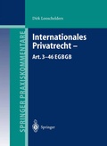 Cover: Internationales Privatrecht - Art. 3-46 EGBGB - Springer