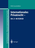 Cover: Internationales Privatrecht - Art. 3-46 EGBGB - Springer