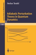 Cover: Adiabatic Perturbation Theory in Quantum Dynamics - Springer
