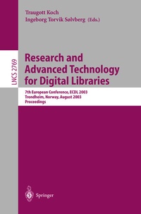 Abbildung von: Research and Advanced Technology for Digital Libraries - Springer