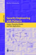 Cover: Security Engineering with Patterns - Springer