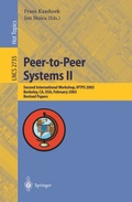 Cover: Peer-to-Peer Systems II - Springer