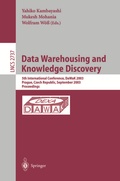 Cover: Data Warehousing and Knowledge Discovery - Springer