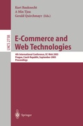 Cover: E-Commerce and Web Technologies - Springer