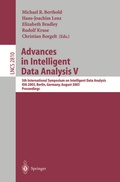 Cover: Advances in Intelligent Data Analysis V - Springer