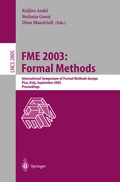 Cover: FME 2003: Formal Methods - Springer