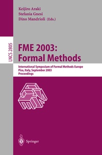 Enlarge image Cover: FME 2003: Formal Methods - Springer