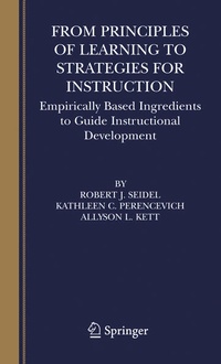 Enlarge image Cover: From Principles of Learning to Strategies for Instruction - Springer