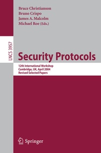 Enlarge image Cover: Security Protocols - Springer