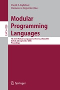 Cover: Modular Programming Languages - Springer