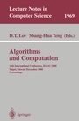 Cover: Algorithms and Computation - Springer