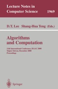 Cover: Algorithms and Computation - Springer