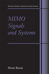 Enlarge image Cover: MIMO Signals and Systems - Springer