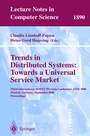 Cover: Trends in Distributed Systems: Towards a Universal Service Market - Springer