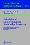 Cover: Principles of Data Mining and Knowledge Discovery - Springer