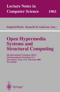 Enlarge image Cover: Open Hypermedia Systems and Structural Computing - Springer