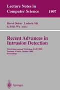 Cover: Recent Advances in Intrusion Detection - Springer