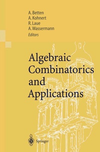 Enlarge image Cover: Algebraic Combinatorics and Applications - Springer