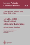 Cover: UML 2000 - The Unified Modeling Language: Advancing the Standard - Springer