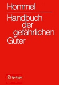 Abbildung von: Handbuch der gefährlichen Güter Band 4: Merkblätter 1206-1612 - Springer