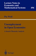 Cover: Unemployment in Open Economies - Springer