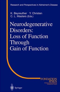 Enlarge image Cover: Neurodegenerative Disorders: Loss of Function Through Gain of Function - Springer