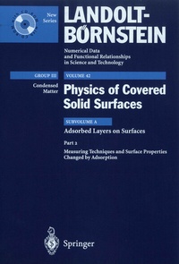 Enlarge image Cover: Measuring Techniques and Surface Properties Changed by Adsorption - Springer
