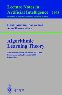 Enlarge image Cover: Algorithmic Learning Theory - Springer