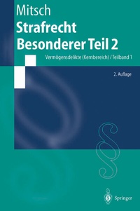 Enlarge image Cover: Strafrecht, Besonderer Teil 2 - Springer