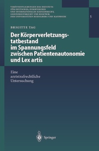 Abbildung von: Der Körperverletzungstatbestand im Spannungsfeld zwischen Patientenautonomie und Lex artis - Springer