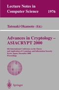 Cover: Advances in Cryptology - ASIACRYPT 2000 - Springer