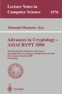 Cover: Advances in Cryptology - ASIACRYPT 2000 - Springer