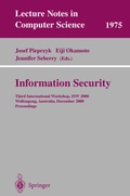 Cover: Information Security - Springer