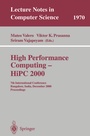 Cover: High Performance Computing - HiPC 2000 - Springer