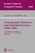 Cover: Cryptographic Hardware and Embedded Systems - CHES 2000 - Springer
