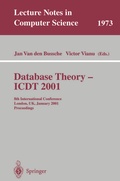 Cover: Database Theory - ICDT 2001 - Springer