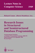 Cover: Research Issues in Structured and Semistructured Database Programming - Springer