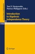Cover: Introduction to Algebraic Independence Theory - Springer