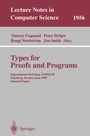 Cover: Types for Proofs and Programs - Springer